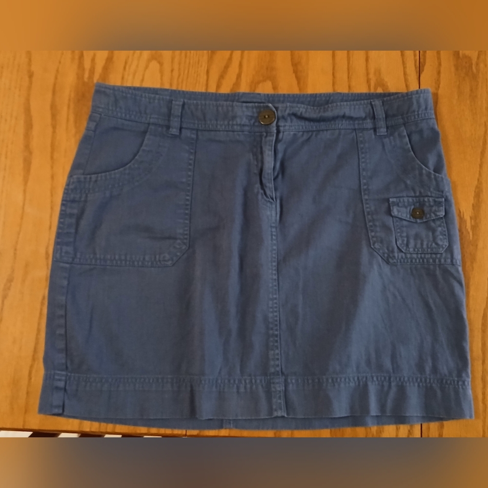 Tommy Hilfiger Size 14 Blue Denim Mini Skirt